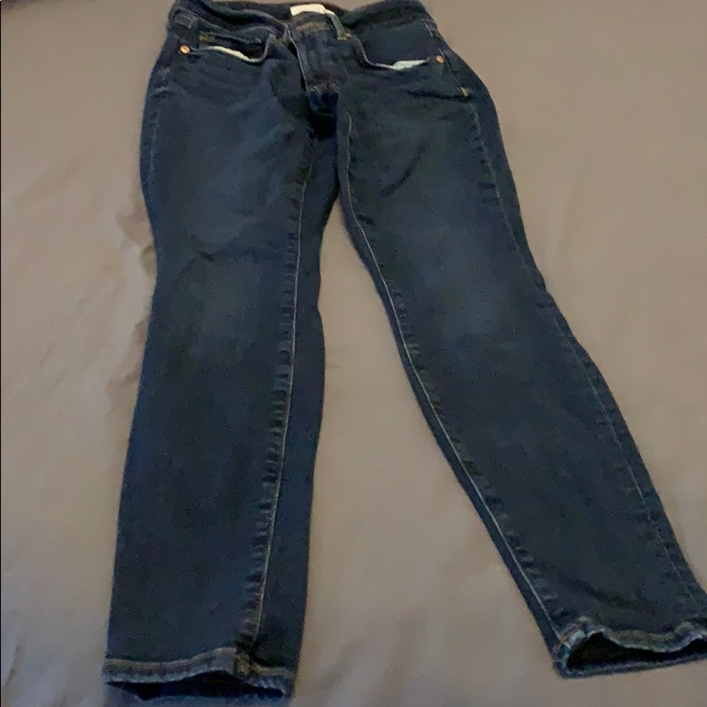 Dark wash denim